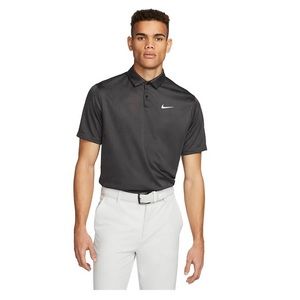 Nike Men's Dri-Fit Breathe Heather Golf Polo Dark Grey Size Medium